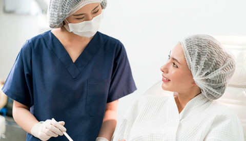 Patient and doctor at Sunflower Spa