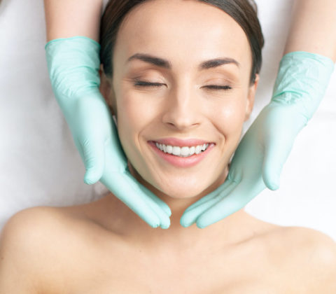 Woman having a facial spa at Sunflower Spa