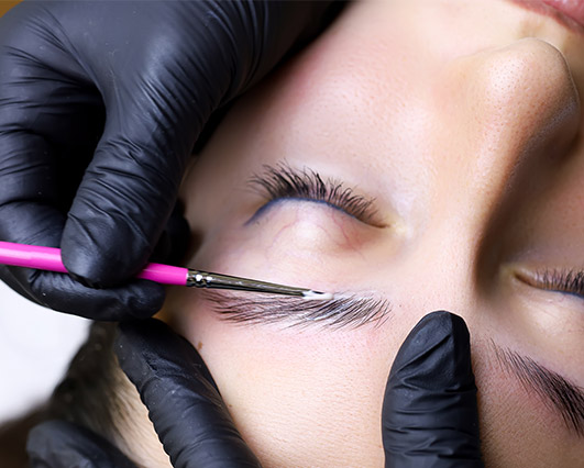 Brow lamination at Sunflower Spa