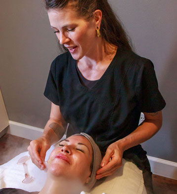 Woman having a relaxing massage